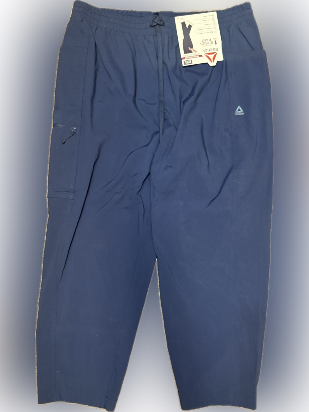 Reebok Tech Women’s Straight Leg Navy Scrub Pants | Sz 2XL